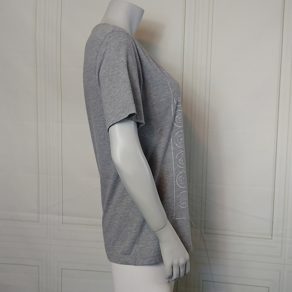 Disneyland Paris SZ Medium Tee T Shirt Distressed Mickey Mouse Grey - Picture 4 of 8